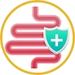 Protected, freely moving intestines